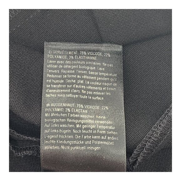 LK BENNETT Sheath Dress Black Short Sleeve Draped Ruched Stretch - Picture 6 of 6